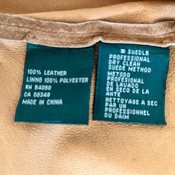 Ralph Lauren suede Jacket Fringe RARE Western size M toggle bone buttons - Picture 7 of 16